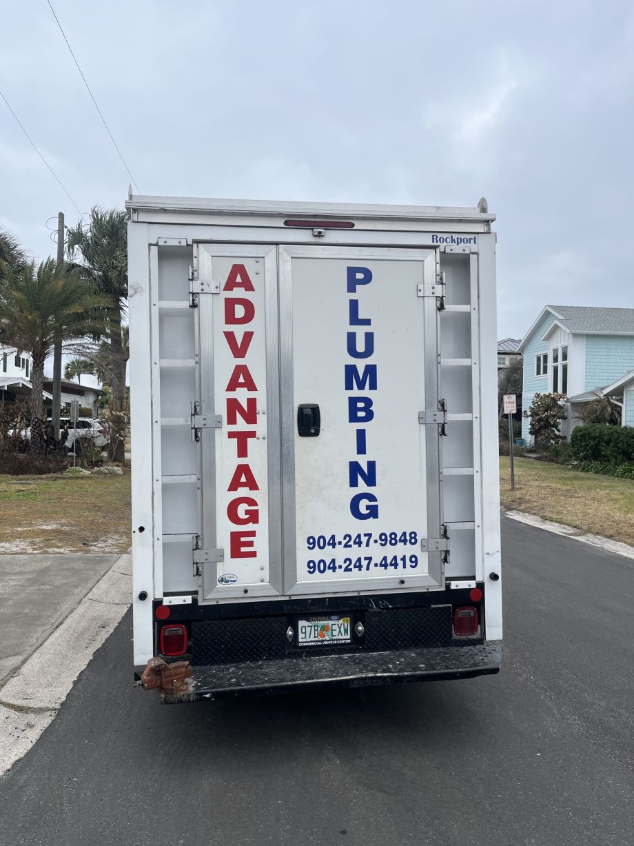 Advantage Plumbing service truck